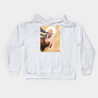 Angel with Metal Wings Kids Hoodie